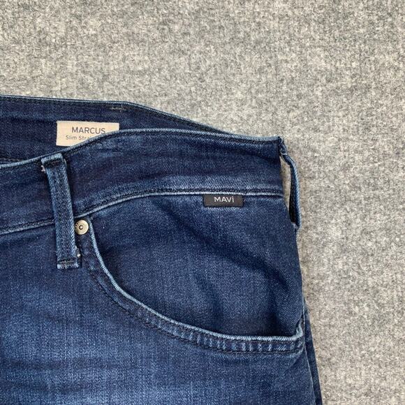Mavi Jeans Mens 38 Marcus Slim Straight Leg High Rise Denim Stretch Cotton - Picture 6 of 16